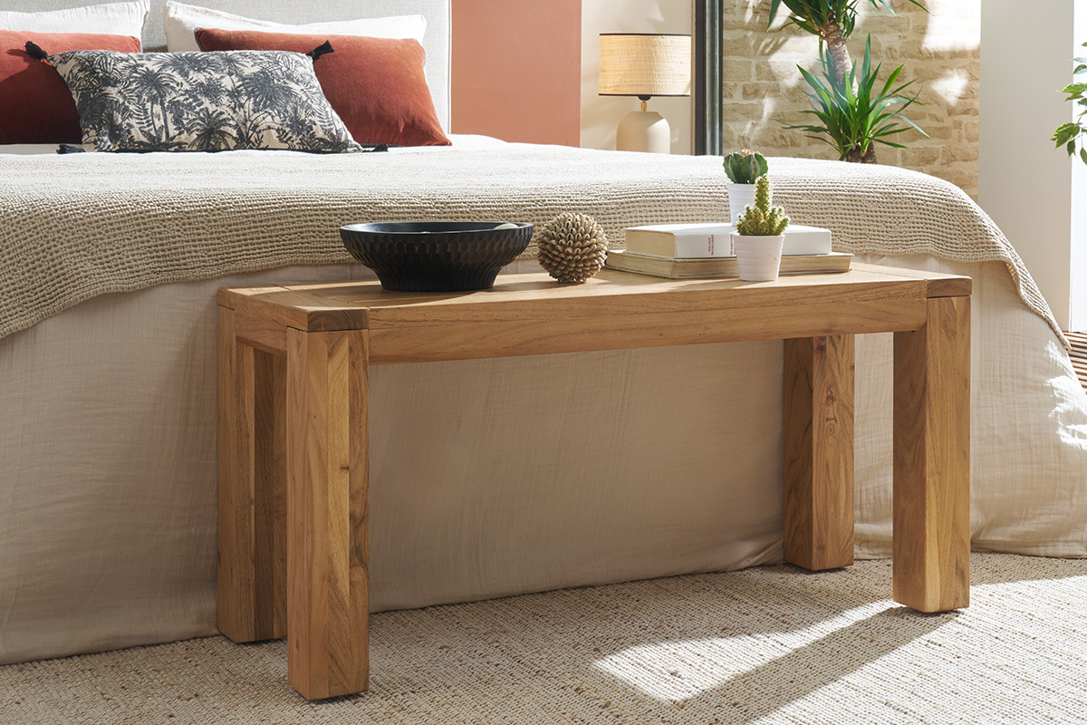 Banc en bois massif L95 cm BALTO