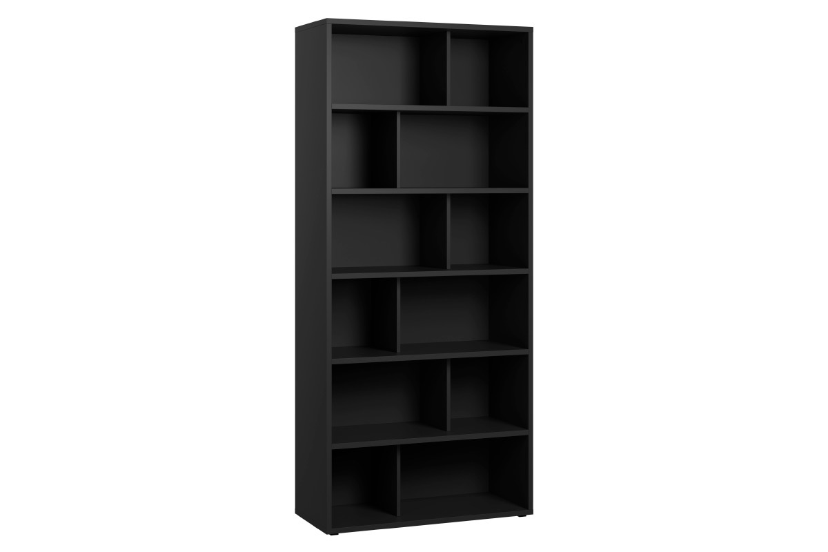 Bibliothque design bois noir L92 EPURE