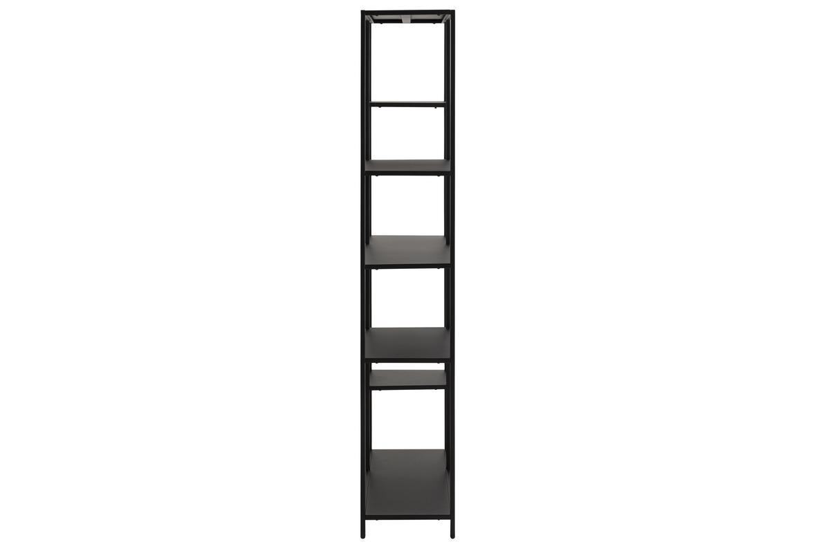 Bibliothque ouverte design en mtal noir L80 cm PODIUM