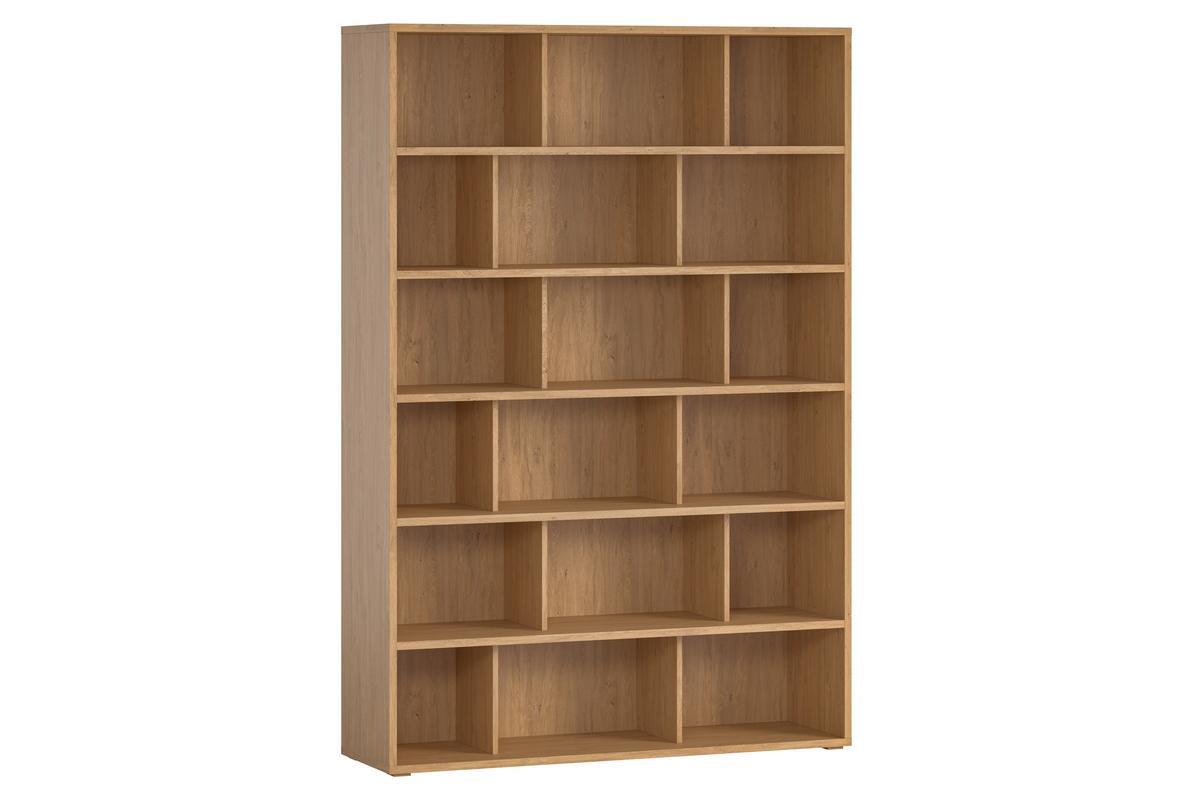 Bibliothque scandinave finition bois clair chne L140 cm EPURE