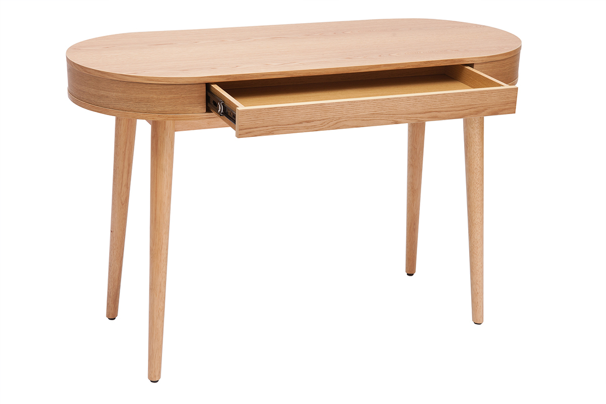 Bureau avec tiroir en bois clair L120 cm JUDITH