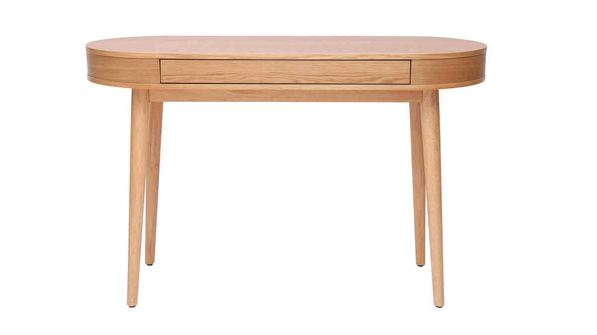 Bureau avec tiroir en bois clair L120 cm JUDITH