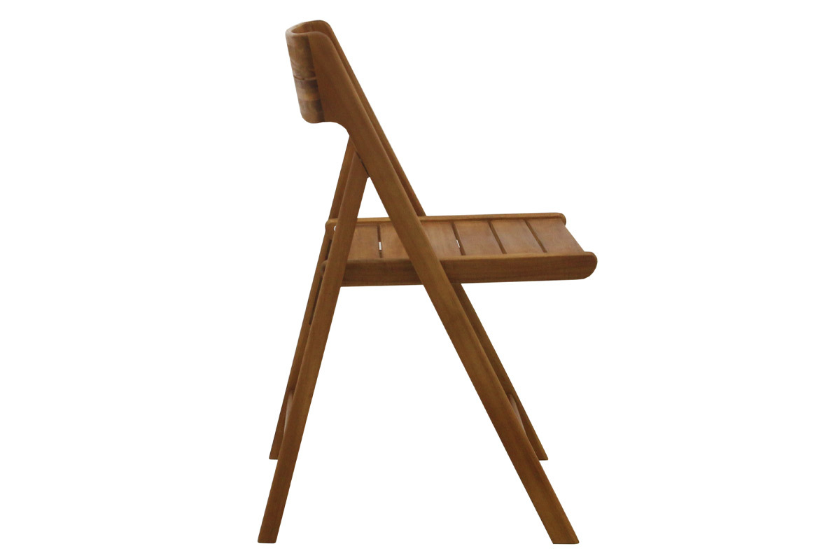 Chaises de jardin pliantes en bois massif (lot de 2) DIEGO