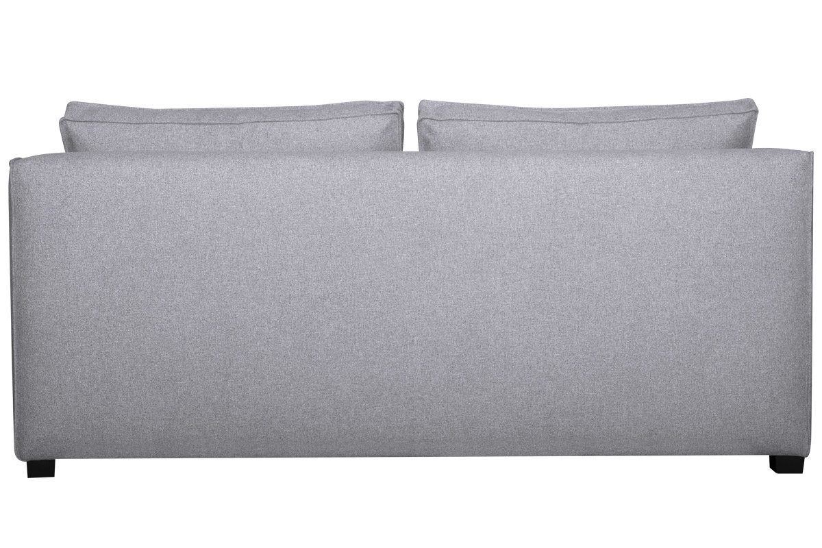 Chauffeuse 2 places design en tissu gris clair PLURIEL