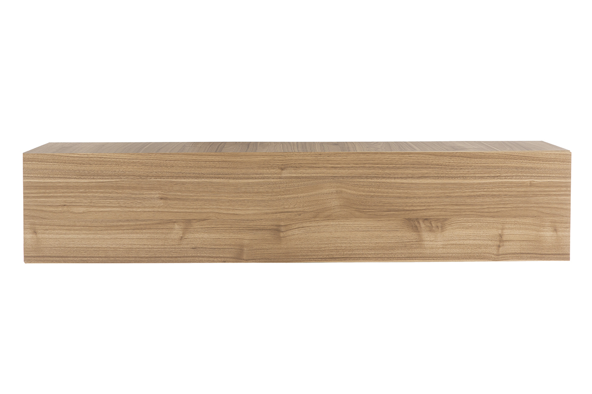 lment mural TV horizontal en bois clair  L138 cm ETERNEL