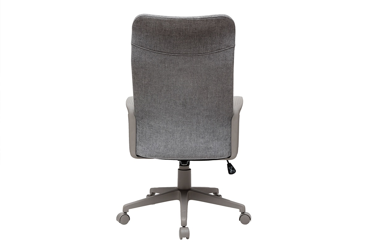 Fauteuil de bureau design tissu gris RISTER