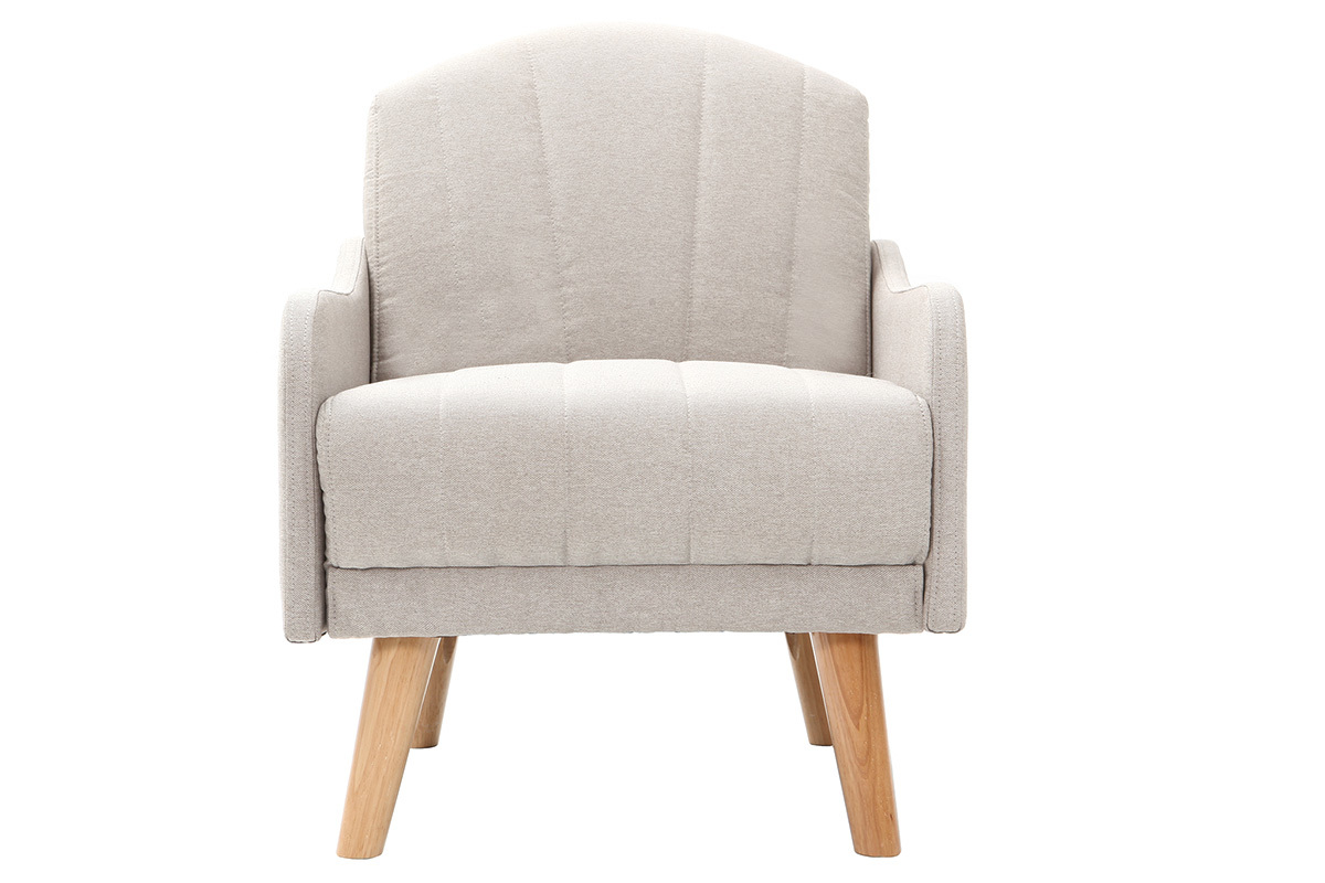 Fauteuil scandinave inclinable gris ARYA