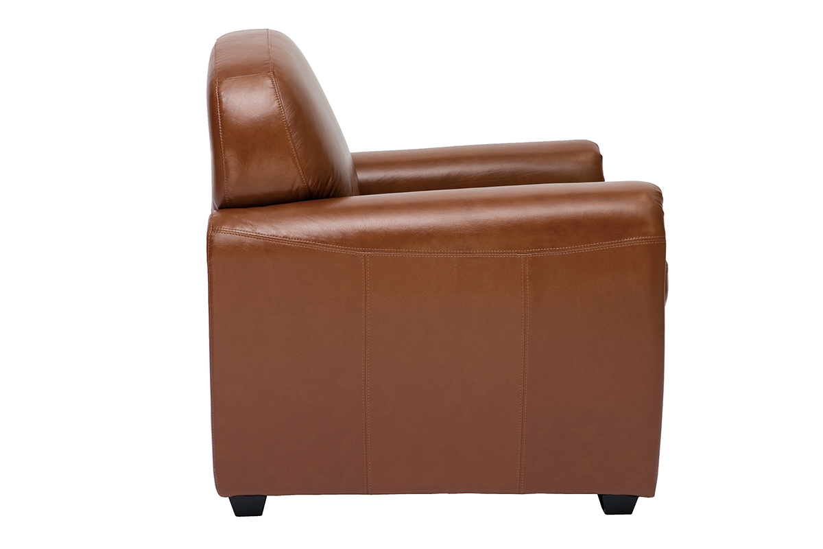 Fauteuil vintage cuir marron CLUB