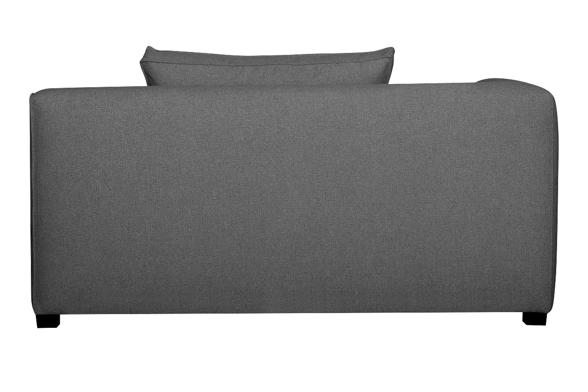 Module d'angle gauche pour canap en tissu gris anthracite PLURIEL