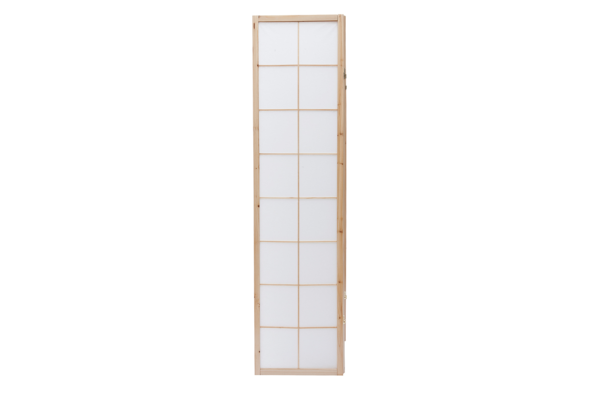 Paravent japonais en bois et papier de riz L176 cm IKUYO