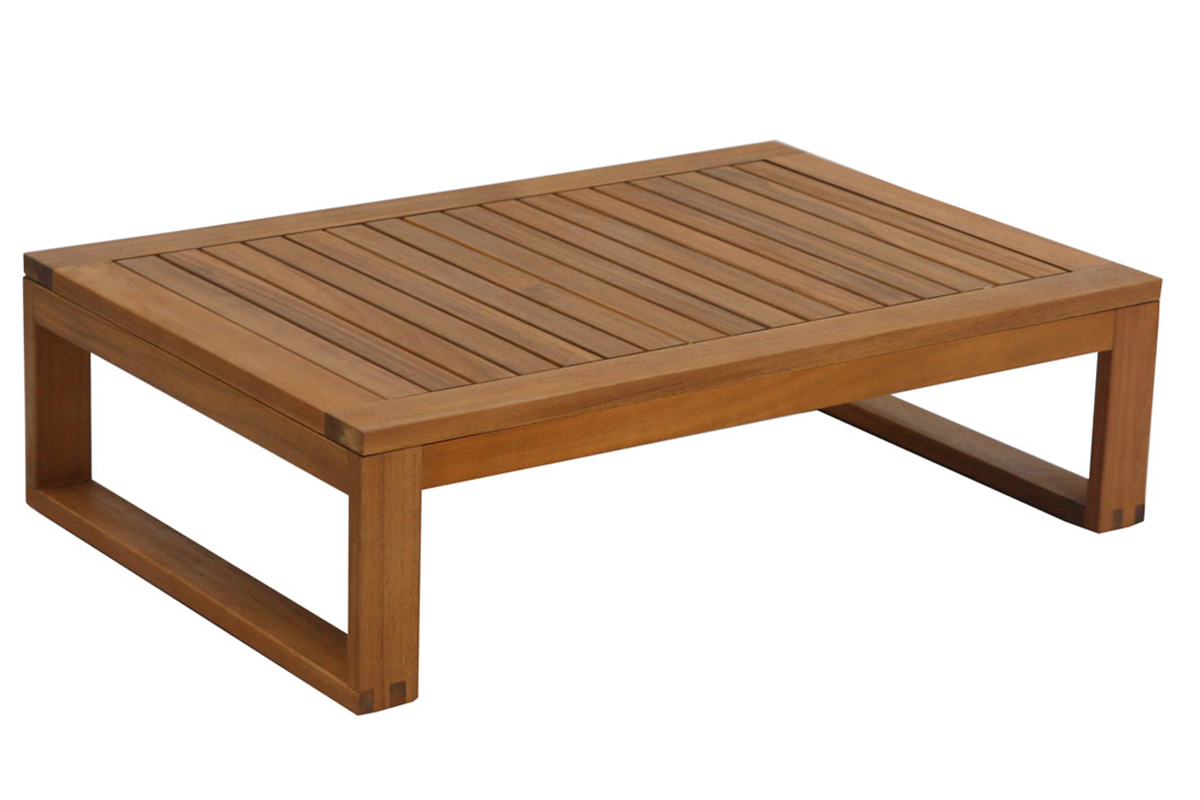 Salon de jardin d'angle 6-8 places en bois massif avec coussins dhoussables beige naturel SALSA