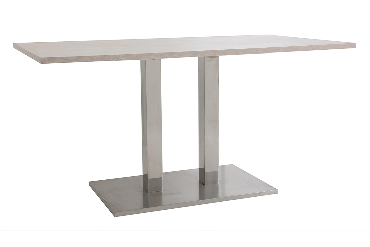 Table  manger design bois blanchi L150 cm FILIA