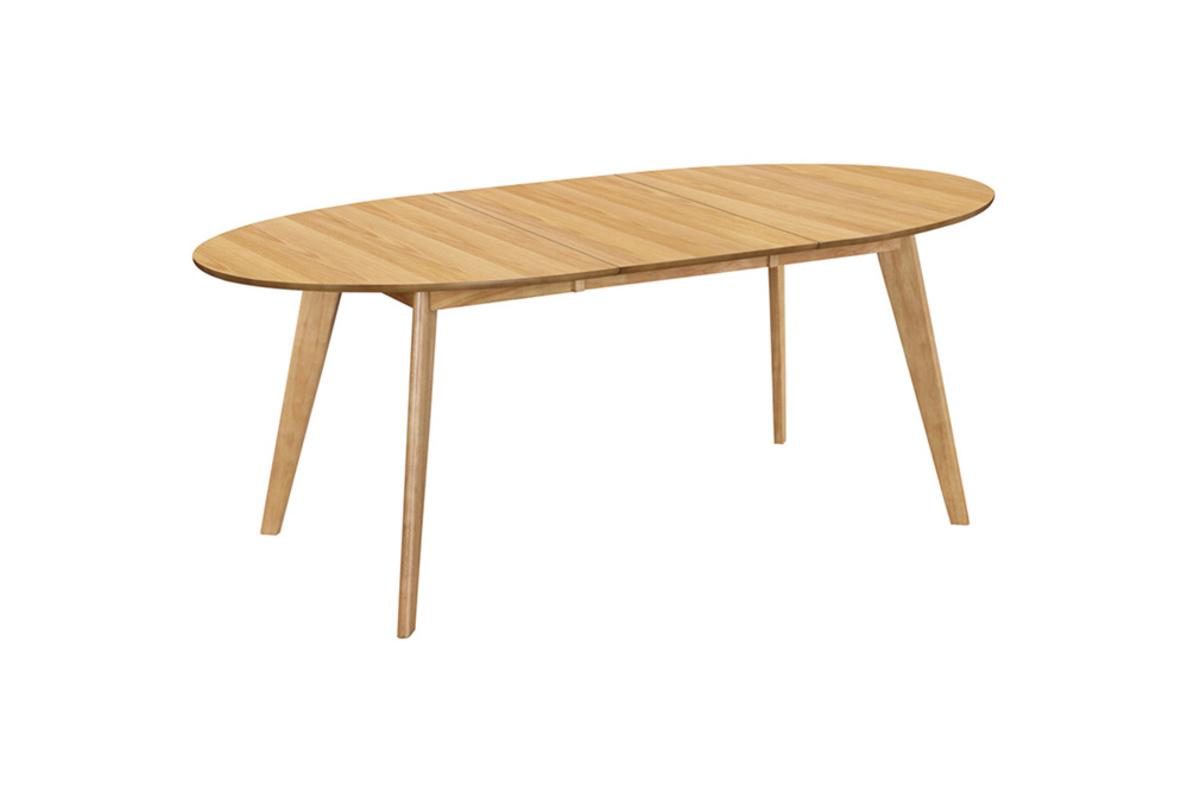 Table  manger extensible ovale en bois clair L150-200 cm MARIK