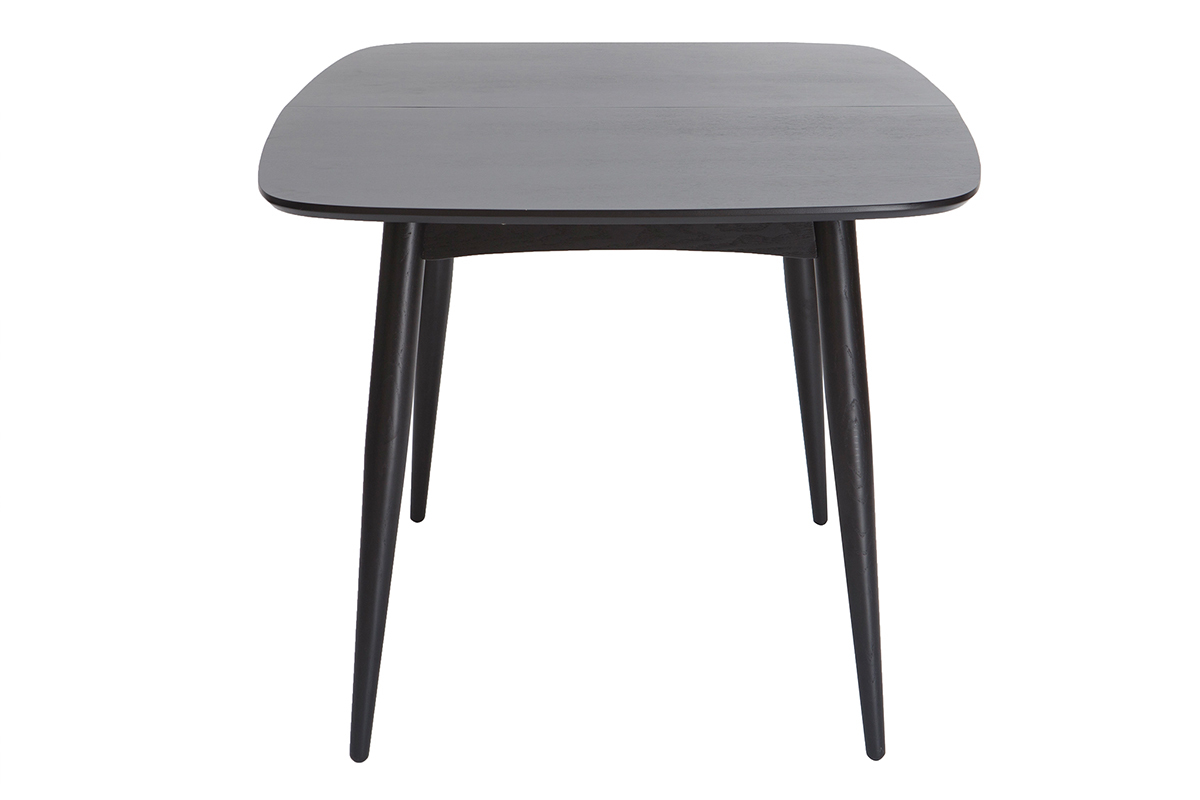 Table  manger extensible rectangulaire en bois noir L130-160 cm NORDECO