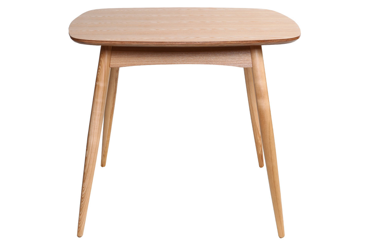 Table  manger scandinave carre frne naturel L90 cm BALTIK