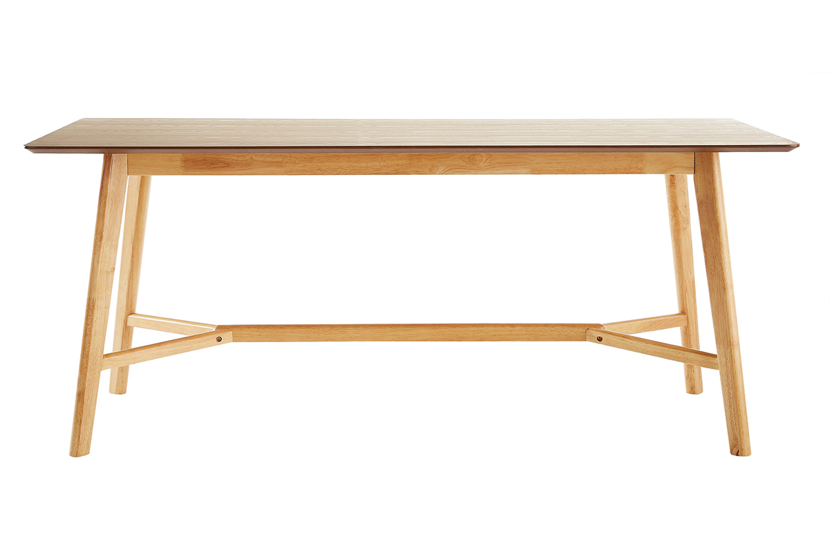 Table  manger vintage en bois clair L180 cm KARA