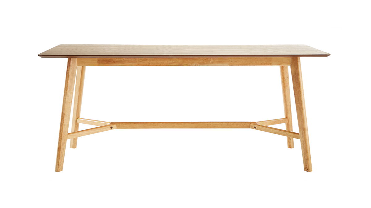 Table  manger vintage en bois clair L180 cm KARA