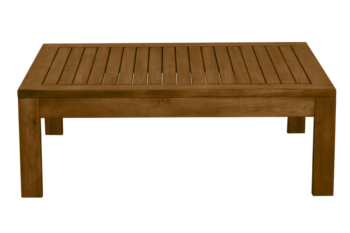 Table basse de jardin en bois massif L90 cm SALVADOR