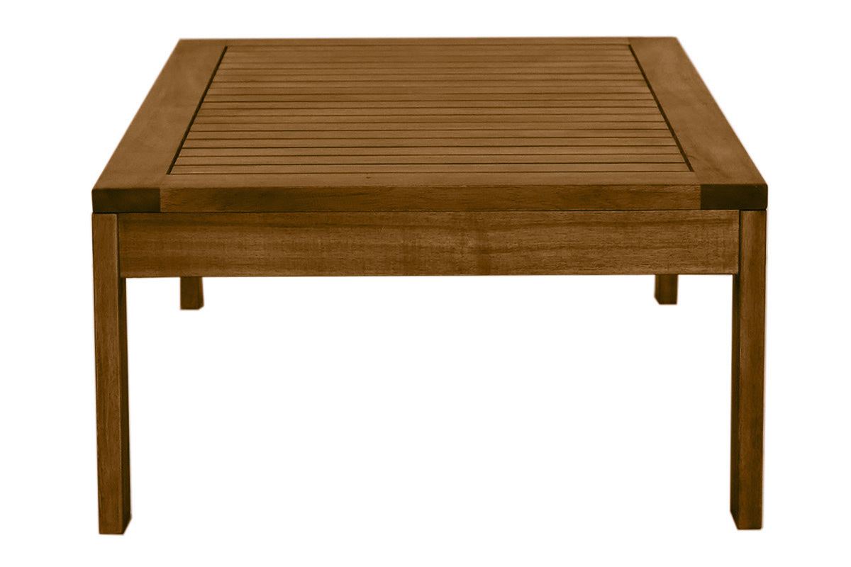 Table basse de jardin en bois massif L90 cm SALVADOR