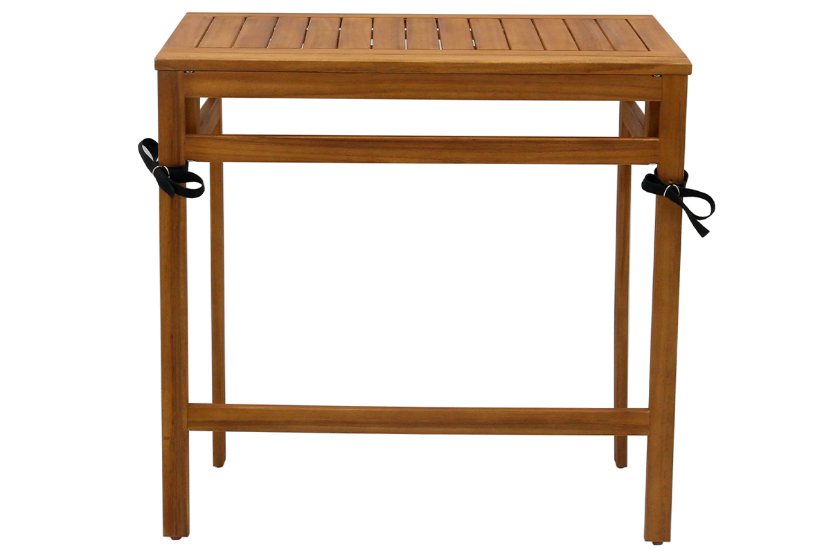 Table de balcon pliante en bois massif L80 cm CARMEN