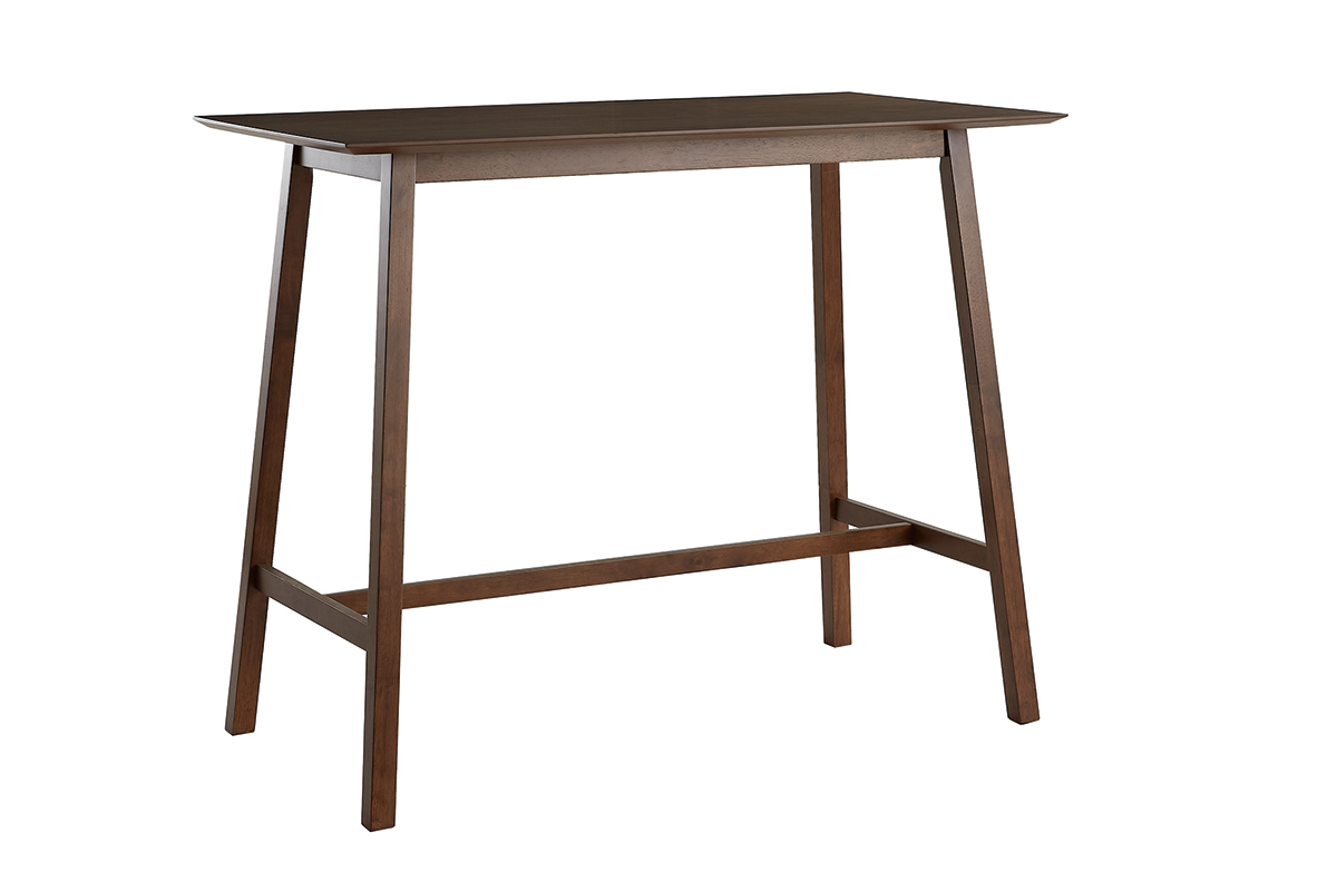 Table de bar noyer L130 cm RUSSELL