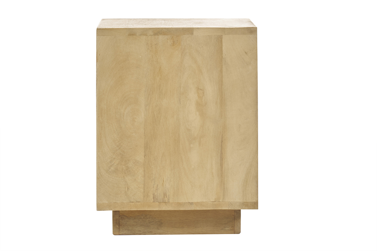 Table de chevet avec tiroir en bois manguier massif L45 MATCHA