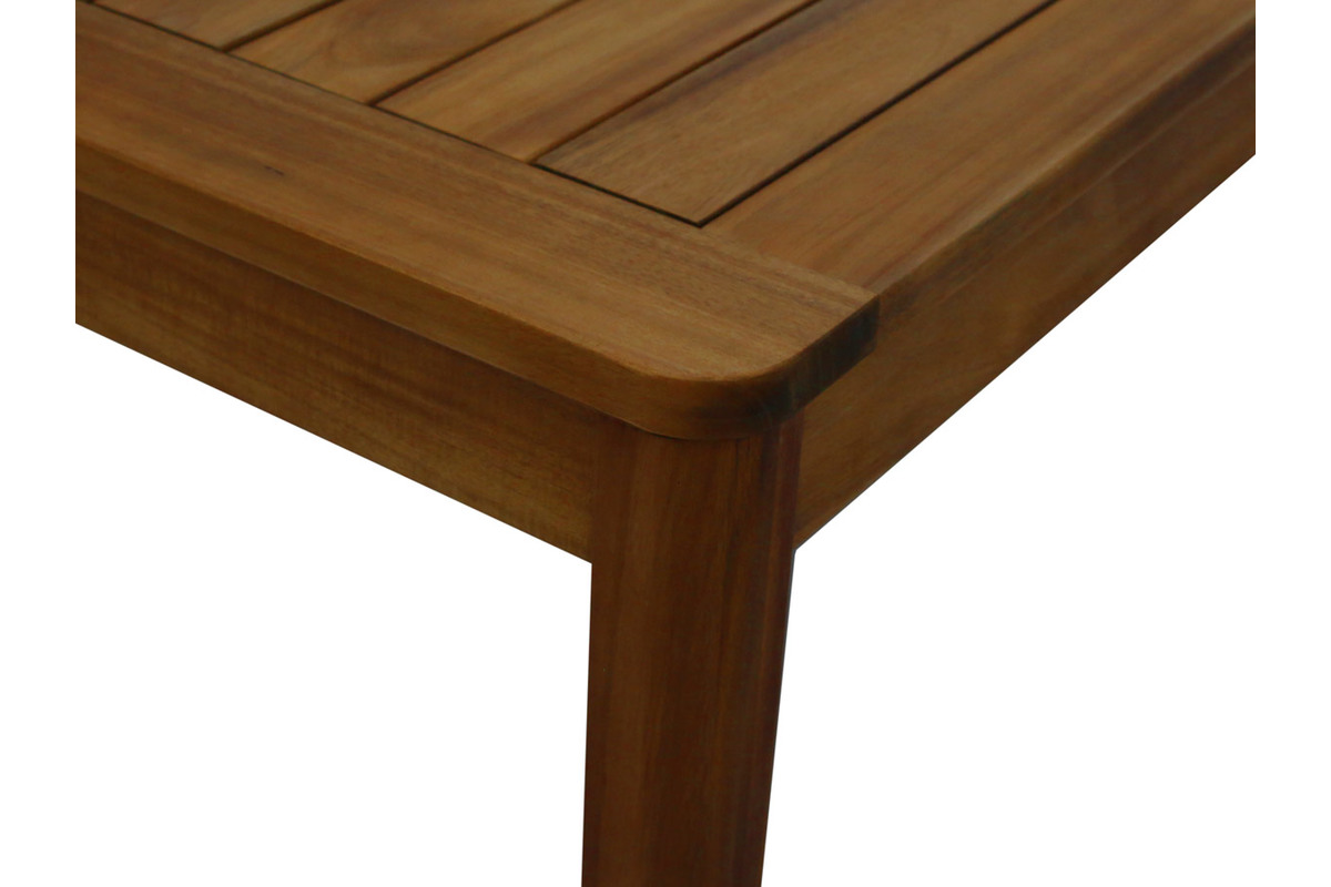 Table de jardin carre en bois massif L147 cm AKIS