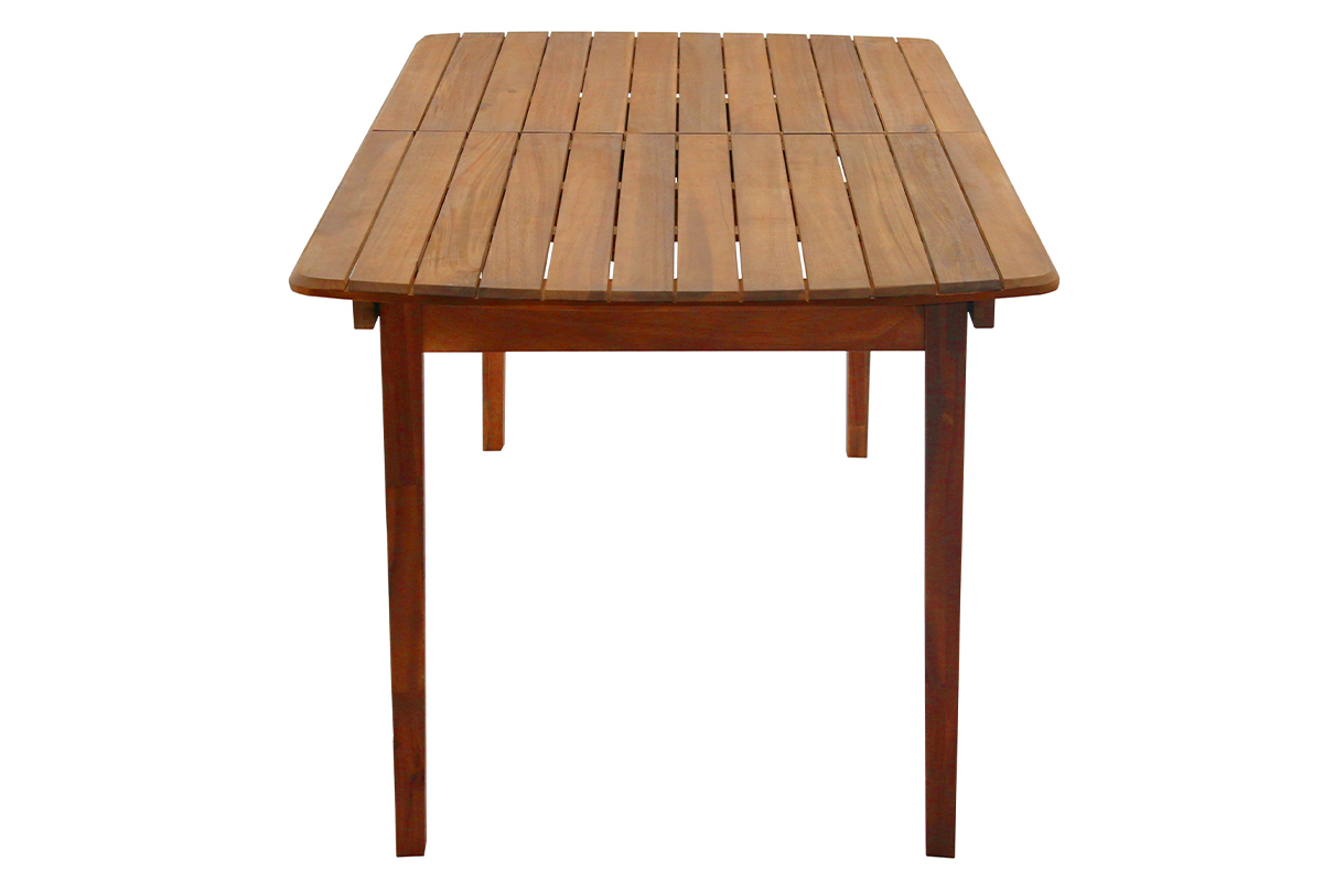 Table de jardin extensible rectangulaire en bois massif L160-210 cm CANOPEE