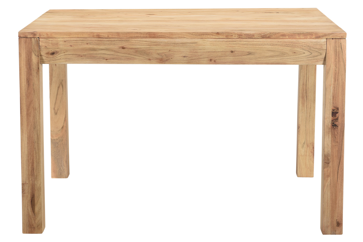 Table extensible rallonges intgres rectangulaire en bois massif L120-210 cm BALTO