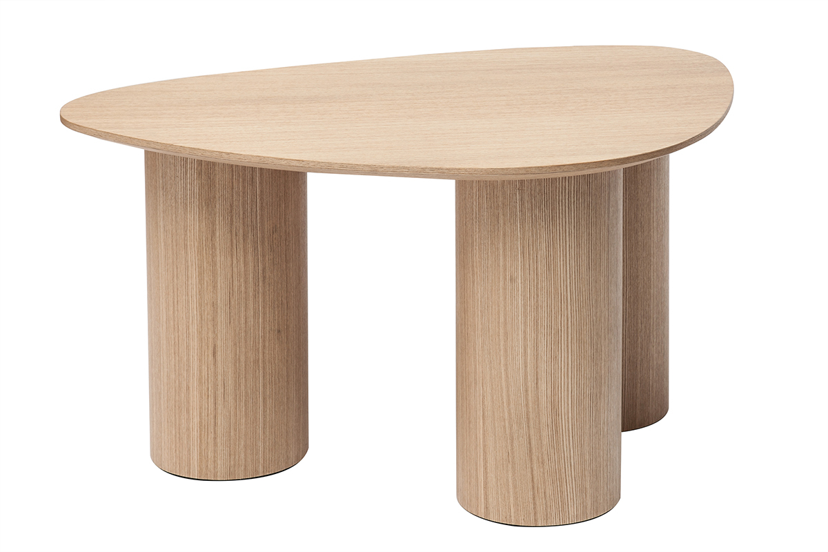 Tables basses gigognes design en bois clair (lot de 2) FOLEEN