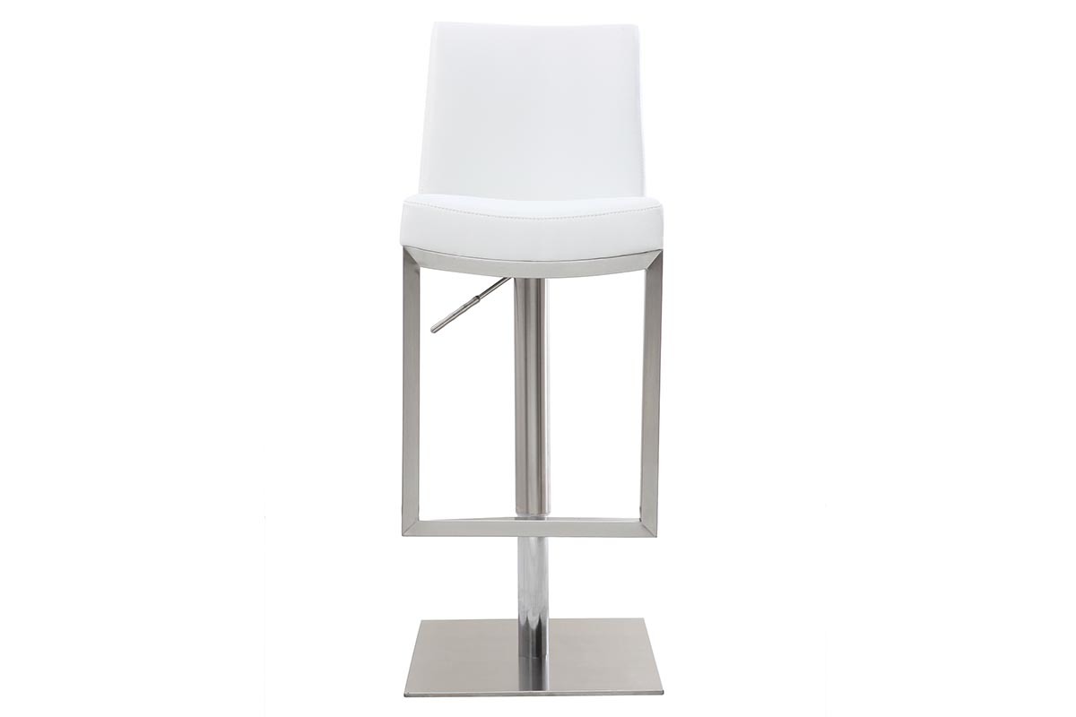 Tabouret de bar design blanc KYLE