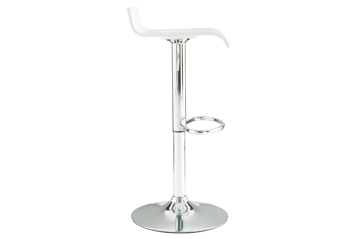 Tabouret de bar design blanc SURF V2