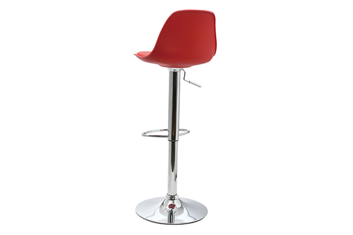 Tabourets de bar design rouges (lot de 2) STEEVY