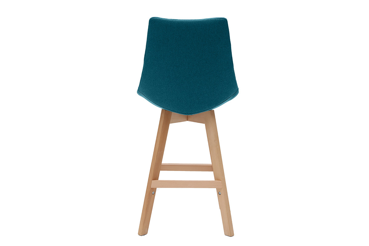 Tabourets de bar scandinaves bleu canard 65 cm (lot de 2) MATILDE