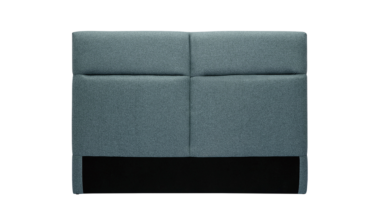 Tte de lit  poser en tissu vert de gris L164 cm CHELSEA